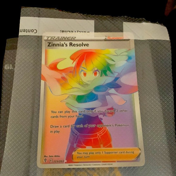 rainbow pokemon trainer cards Blanche discard your hand Pokemon TCG Chinese Blue Sky